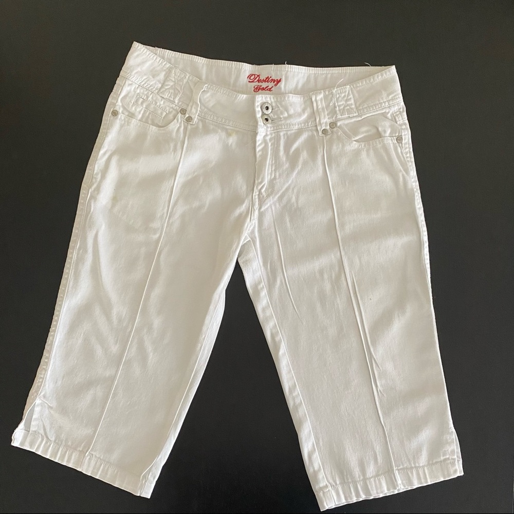 DESTINY GOLD BERMUDA LENGTH SHORTS JUNIORS 13/14